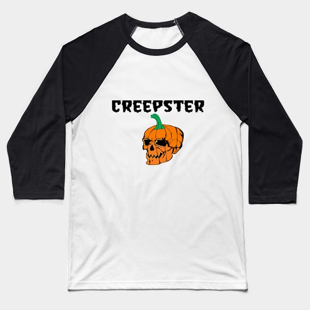 Helloween Creep Baseball T-Shirt by Gabriel43